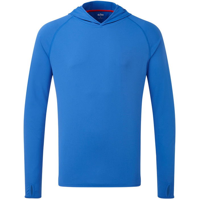 2024 Gill Hombres Uv Tec Sudadera Con Capucha Azul Uv016