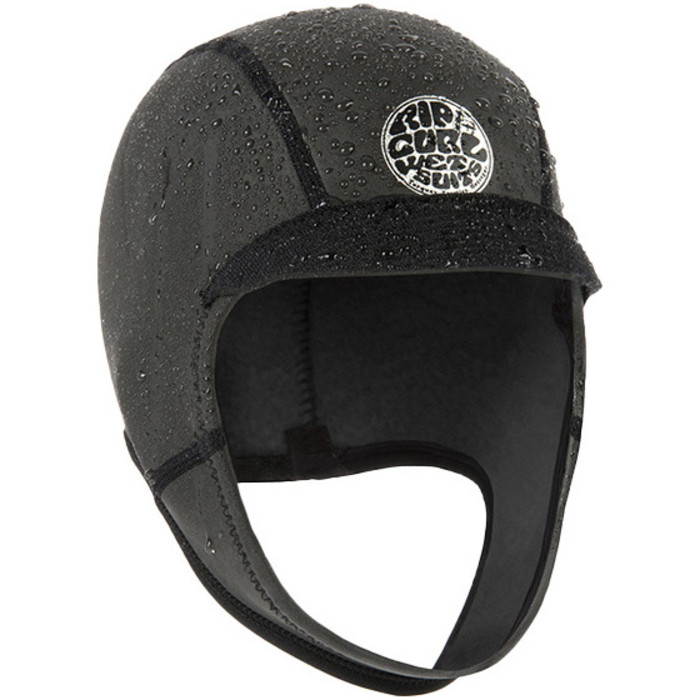 2022 Rip Curl Dawn Patrol 2mm Surf Cap WHOLAM - Black