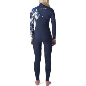 2020 Rip Curl Mujer G-Bomb 5/3mm Traje De Neopreno Zip Free Navy Wsm8jg