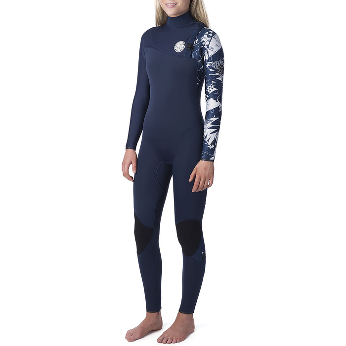 2020 Rip Curl Mujer G-Bomb 5/3mm Traje De Neopreno Zip Free Navy Wsm8jg