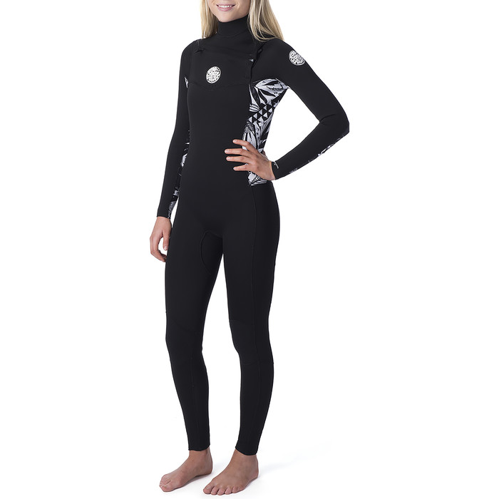 2020 Traje De Neopreno De Mujer Rip Curl Dawn Patrol 5/3mm Chest Zip Negro Wsm9as