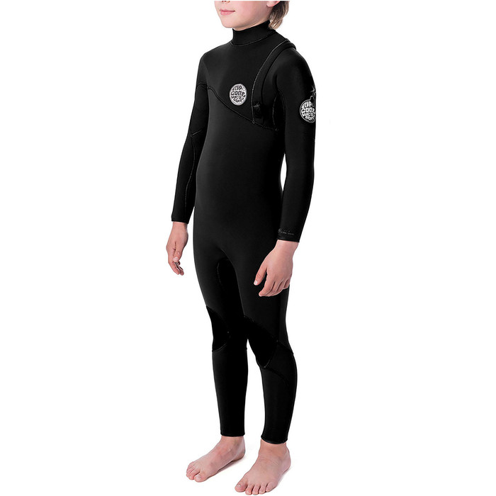 2020 Rip Curl Junior Flashbomb 5/3mm Traje De Neopreno Sin Cremallera Negro Wsm9xb