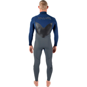 Rip Curl Flashbomb 5/3mm Chest Zip in Navy WSU4DF