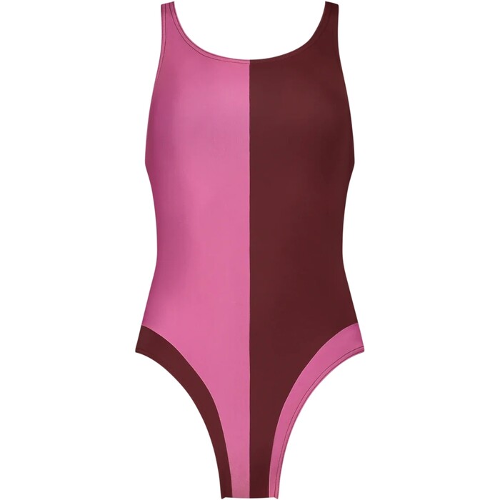 2024 Wallien Womens Racerback Swimsuit 102030001 - Red / Pink