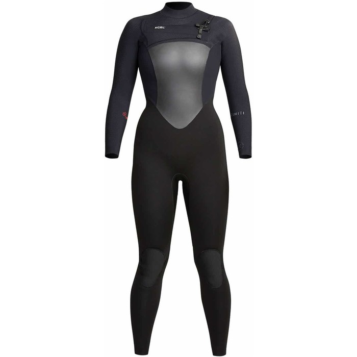 2023 Xcel Womens Infiniti X2 5/4mm Chest Zip Wetsuit WQ543Z20 - Black