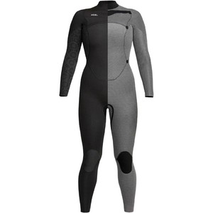 2020 Xcel Womens Comp 5/4mm Chest Zip Wetsuit WN54ZXC0 - Black / Flower