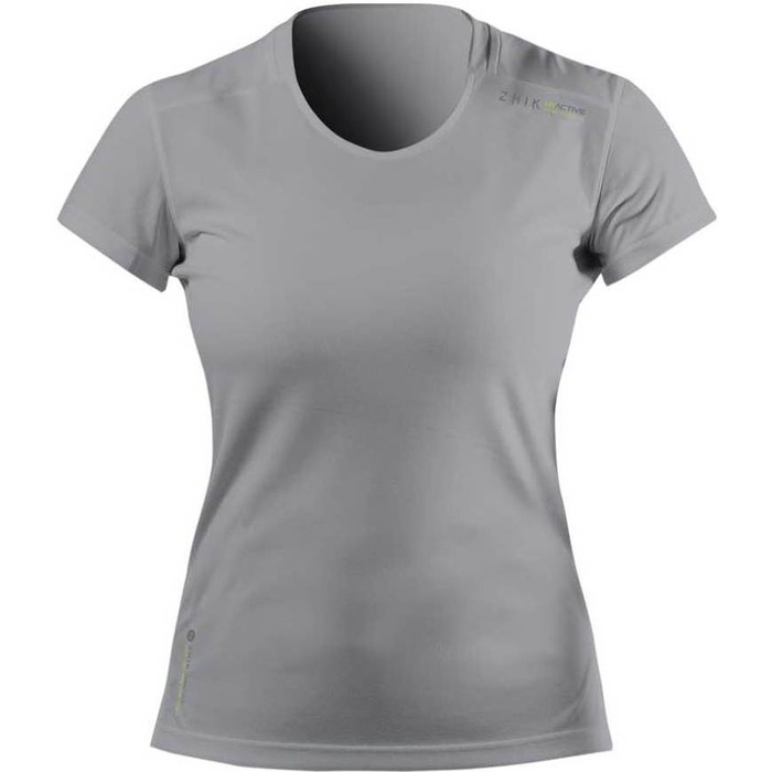 2024 Zhik Mujer Zhikdry Uv Active Camiseta De Manga Corta Atp0075w - Gris