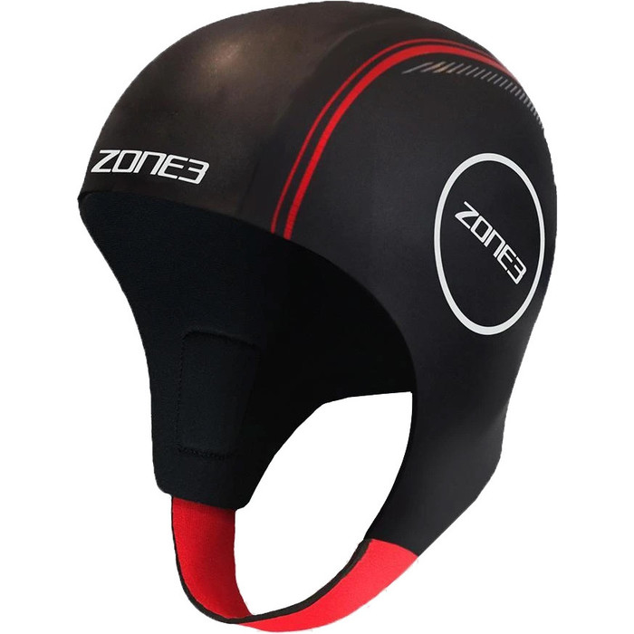 2023 Zona3 4mm Gorro De Neopreno Na18unsc108 - Negro / Rojo