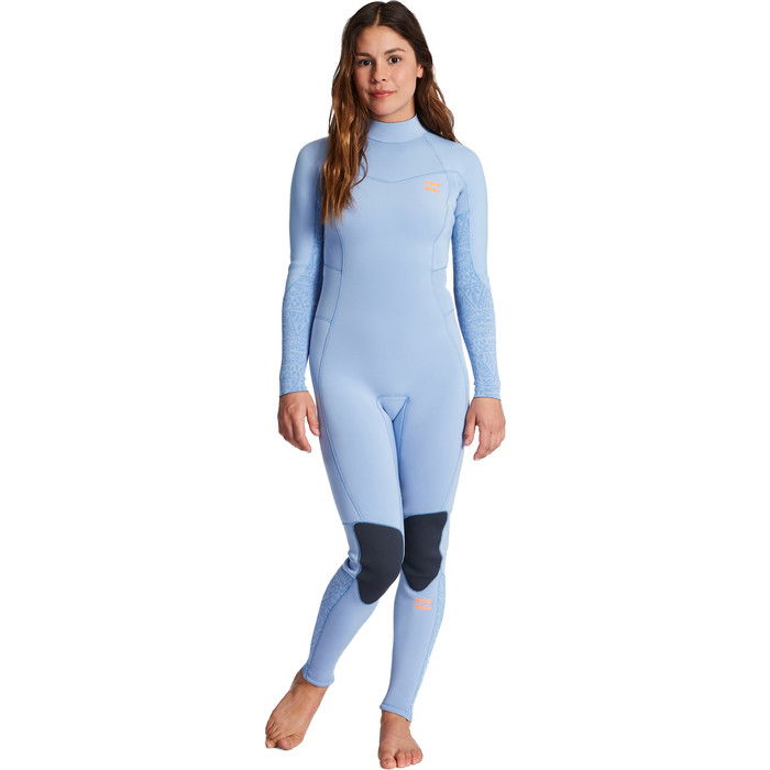 2023 Billabong Womens Synergy 4/3mm Back Zip Wetsuit ABJW100133 - Good Tides