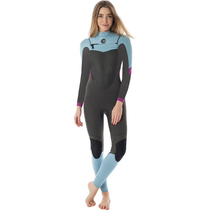 2015 Billabong sinergia seoras 3 / 2mm traje de neopreno de pecho en hielo Q43G01