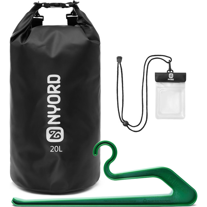 2024 Nyord Dry Bag, Wetsuit Hanger & Key Case Bundle DBNWH - Black