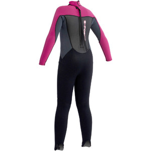 Gul G-Force JUNIOR 3mm Flatlock Wetsuit Black / Deep Pink GF1308