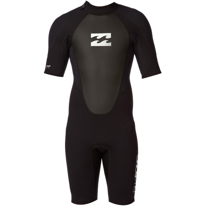 Billabong JUNIOR Intruder 2mm Back Zip Shorty Wetsuit Black S42B08