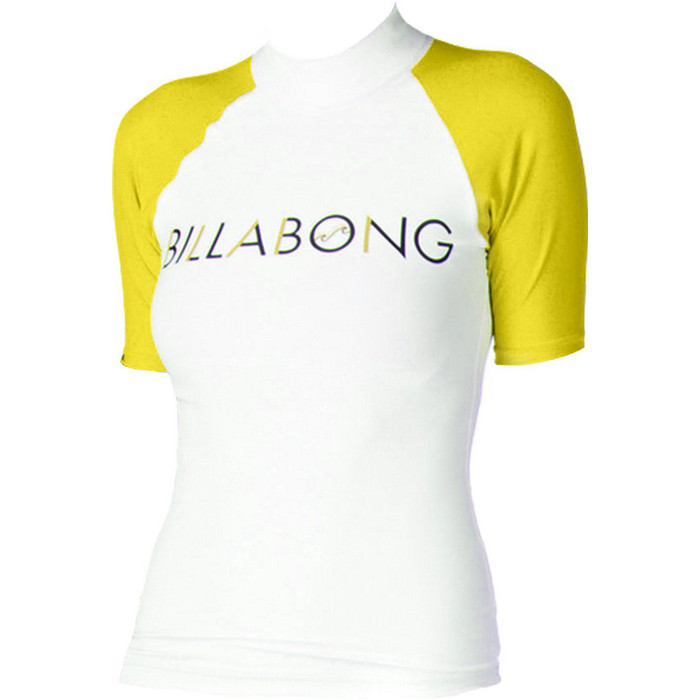 Billabong JUNIOR Regular Short Sleeve Rash vest in Limeade P4KY08