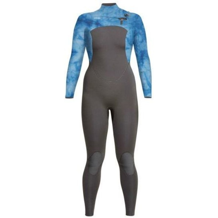 2023 Xcel Womens Comp 3/2mm Chest Zip Wetsuit WN32ZX - Graphite / Tie Dye