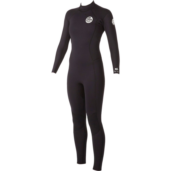 Rip Curl Para Mujer Dawn Patrol 3/2mm Gbs Back Zip Neopreno BLACK WSM4GW