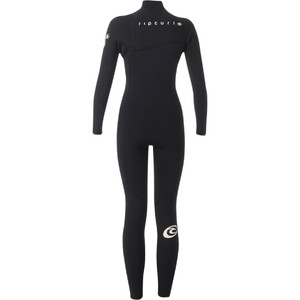 Rip Curl Womens G-Bomb 3/2mm GBS Zip-free Wetsuit Black WSM5HG