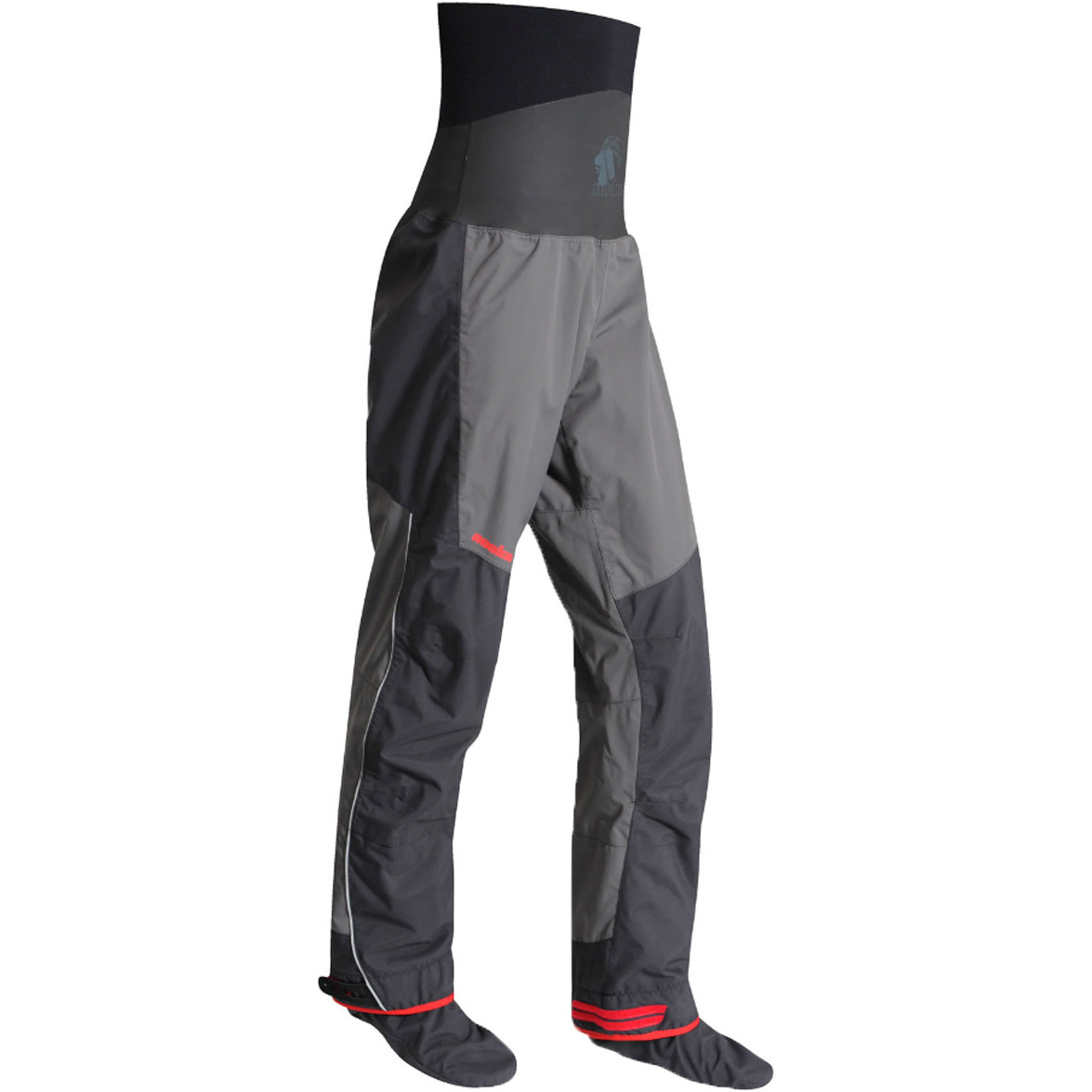 2026 Nookie Evolution Dry Trousers With Fabric Socks TR30 - Charcoal Grey / Shadow Black