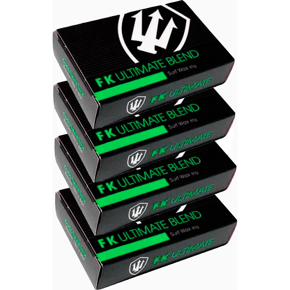 Far King Ultimate Blend Surf Wax - Paquete de 4 - Cold / X-Soft