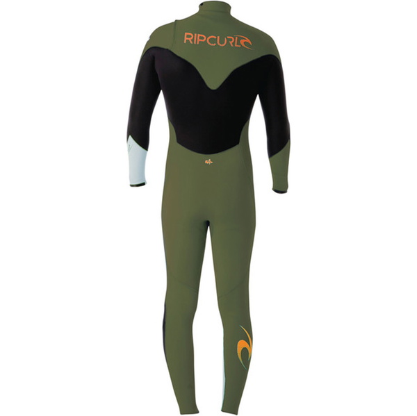 2014 Rip Curl Pro E Bomba de 3/2 mm GBS Chest Zip Traje en FATIGA WSM4AE