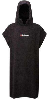 2026 Northcore Beach Basha Toalla Con Capucha Cambiante Robe / Poncho Noco24 - Negro