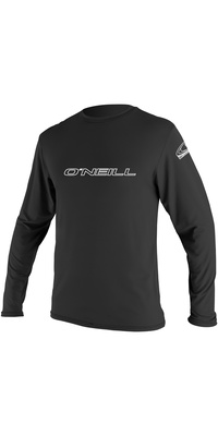 2026 ONeill Hombres Basic Skins Camiseta De Manga Larga 4339 - Black