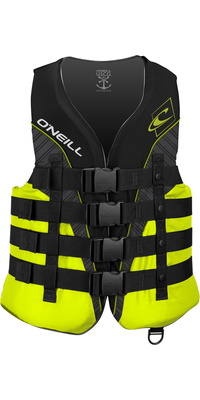 2026 Oneill Chaleco De Impacto Superlite 50n Ec 4723 - Negro / Lima / Humo