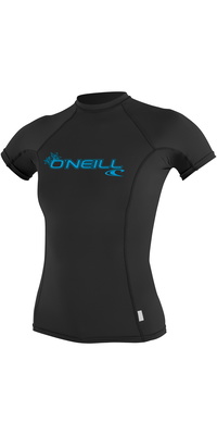 2026 Oneill Básico De Mujer Skins Manga Corta Crew Lycra Vest 3548 - Negro