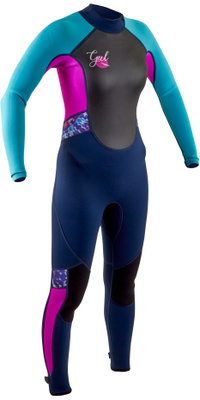Traje De Neopreno 2020 Gul Junior Response 3/2mm Back Zip Re1323-b7 - Navy / Rojo