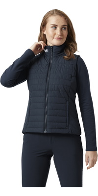 2026 Helly Hansen Mujer Crew Insulator Chaleco De Vela 30240 - Navy