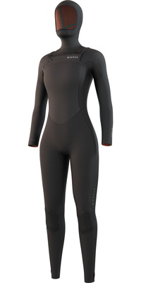 2026 Mystic Mujer Gem 6/4/3mm Chest Zip Con Capucha Neopreno 35000.220015 - Black