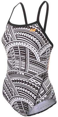 2025 Zone3 Bañador Con Tirantes Kona Speed Para Mujer Sw21wcsbks101 - Negro / Blanco