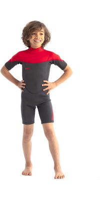 2026 Jobe Junior Boston 2mm Back Zip Shorty Neopreno 3036210 - Red