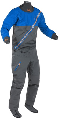 Traje Seco Rogen Para Hombre 2026 Palm Drysuit - Cobalto / Gris Azabache