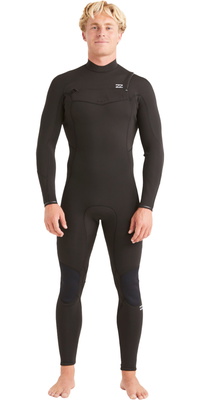 2025 Billabong Hombres Absolute 5/4mm Chest Zip Neopreno ABYW100194 - Black