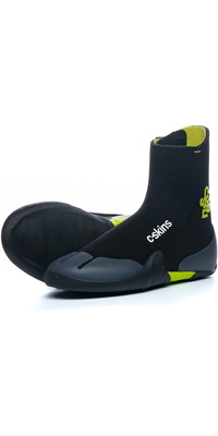 2026 C-Skins Junior Legend 5mm Botines De Neopreno Con Cremallera Y Puntera Redonda C-BOLE5JZ - Black / Flash Green / Charcoal