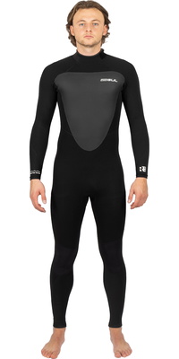 2026 Gul Hombres Response 3/2mm Gbs Back Zip Neopreno RE1231-C1 - Black