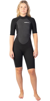 2025 Gul Mujer Response 3/2mm Back Zip Shorty Neopreno RE3318-C1 - Black
