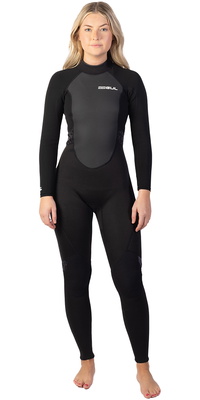2026 Gul Mujer Response 3/2mm Back Zip Neopreno RE1319-C1 - Black