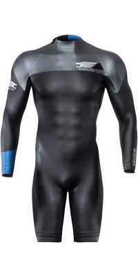 2026 HO Sports Syndicate Dry-Flex 1.5mm Long Sleeve Back Zip Shorty Wetsuit HA-WET-SYN-LS - Black