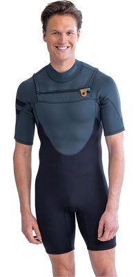 2026 Jobe Perth Mens 3/2mm Chest Zip Shorty Wetsuit 303620003 - Grey