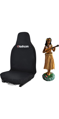 2026 Northcore Funda impermeable para el asiento del coche y muñeco hawaiano para el salpicadero Bundle NCHW - Negro