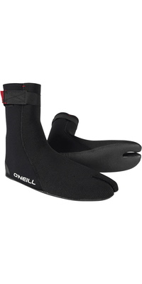 2026 ONeill Heat Ninja 5/4mm Split Toe Wetsuit Boots 5556 - Black