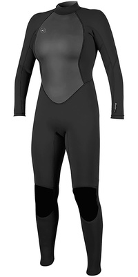 2025 ONeill Mujer Reactor II 3/2mm Back Zip Neopreno 5042 - Black