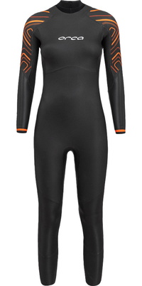 2026 Orca Mujer Vitalis Thermal Back Zip Open Water Swim Neopreno NN6U4801 - Black