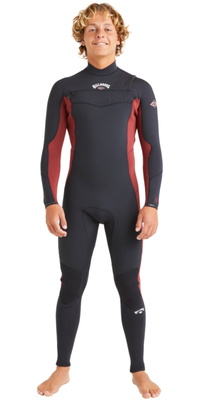 2025 Billabong Hombres Absolute Natural 4/3mm Chest Zip Neopreno ABYW100258 - Burnt Henna