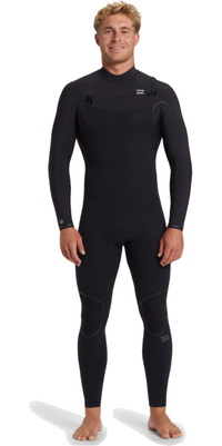 2025 Billabong Hombres Furnace Natural 5/4mm Chest Zip Neopreno ABYW100260 - Black