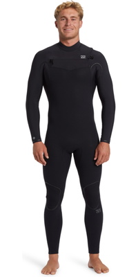 2026 Billabong Hombres Furnace Natural 3/2mm Chest Zip Neopreno ABYW100264 - Black