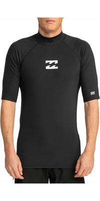 2026 Billabong Hombres Waves All Day UV50 Chaleco De Lycra De Manga Corta EBYWR00101 - Black