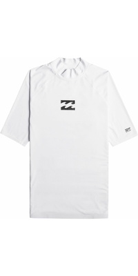 2026 Billabong Hombres Waves All Day UV50 Chaleco De Lycra De Manga Corta EBYWR00101 - White